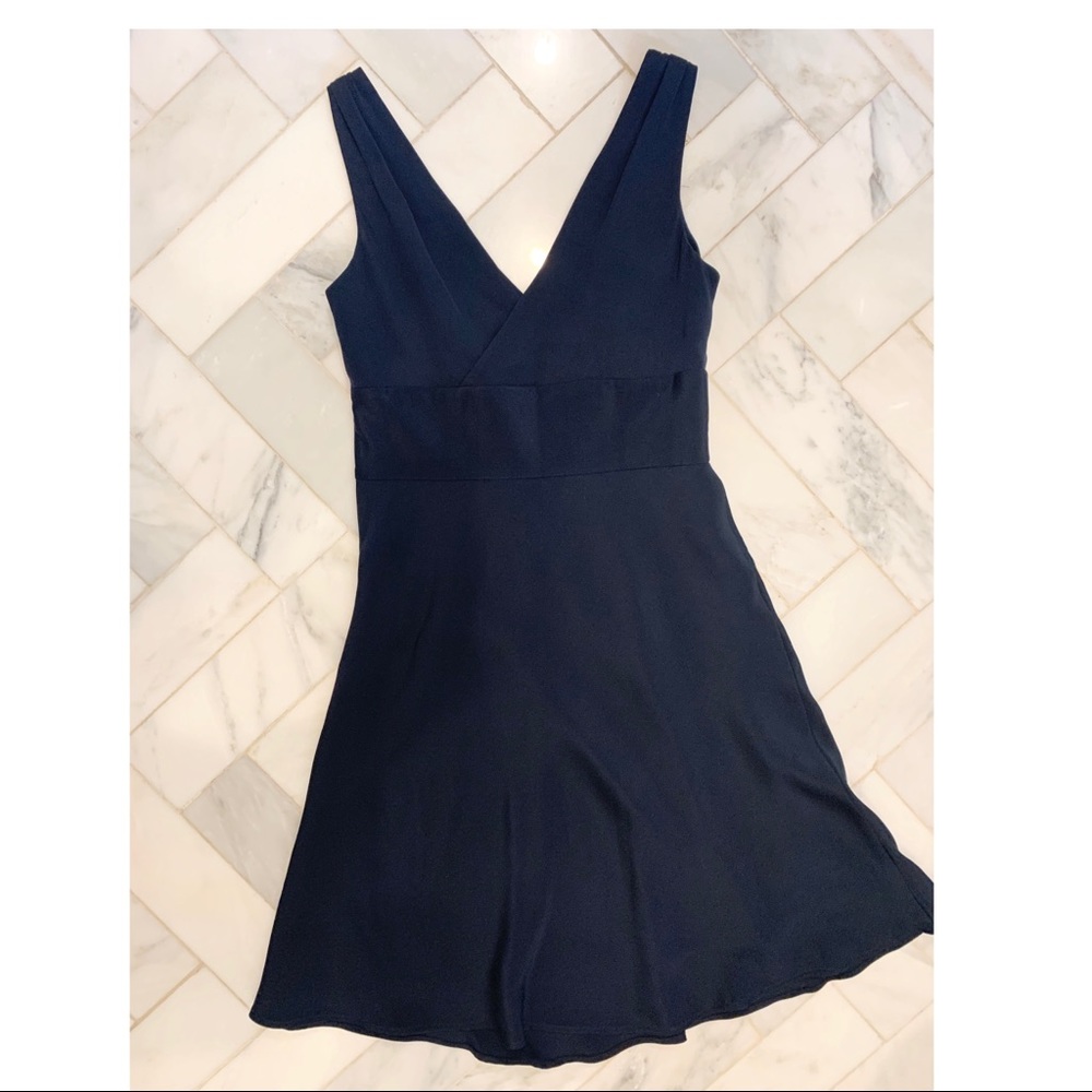 Navy blue Silk Jcrew dress